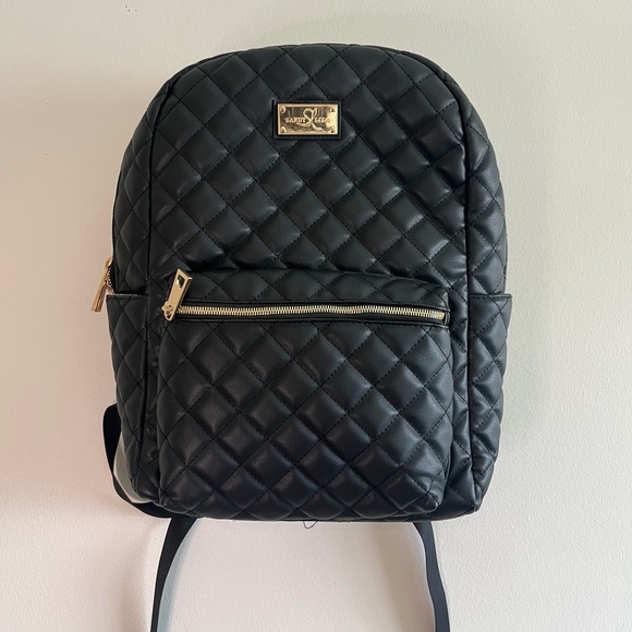 Sandy Lisa St. Tropez Black Puffer Backpack main image 6